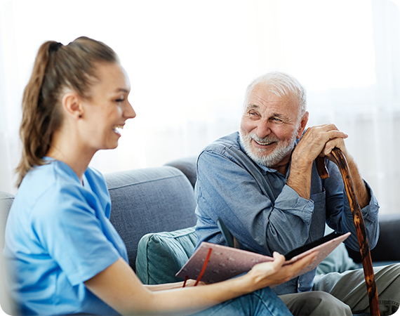 Senior Care in Airdrie home setting